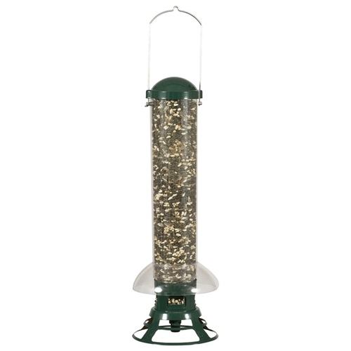 Wild Bird Feeder, 18-7/64 in H, 3.5 lb, Metal, Clear, Hanging Mounting