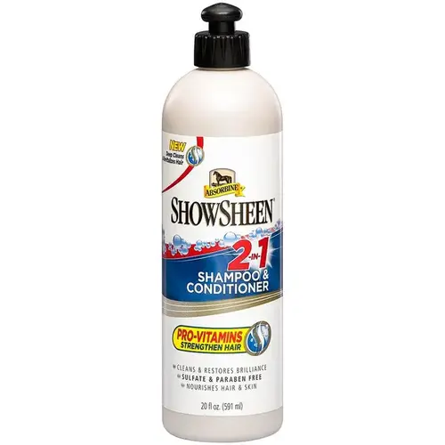 ShowSheen 2-in-1 Shampoo & Conditioner For Horses, 20-oz.