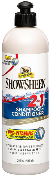 W F YOUNG INC 428969 ShowSheen 2-in-1 Shampoo & Conditioner For Horses, 20-oz.