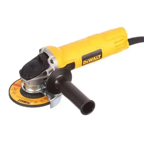 DEWALT DWE4011 Angle Grinder, 5/8-11 Spindle, 4-1/2 in Dia Wheel, 12,000 rpm Speed Black/Yellow