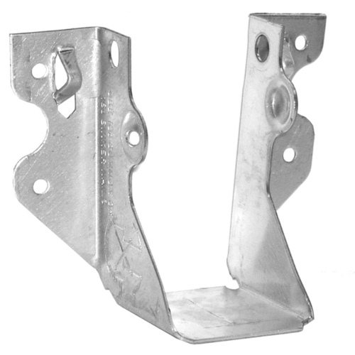 LUS Joist Hanger, 3-1/8 in H, 1-3/4 in D, 1-9/16 in W, 2 x 4 in, Steel, Galvanized/Zinc