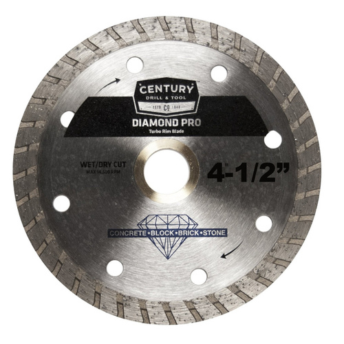 Century Tools Turbo Rim Diamond Blade - 4-1/2"