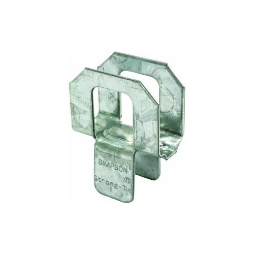 Panel Sheathing Clip, 20 ga Thick Material, Steel, Galvanized - pack of 250