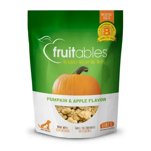 Fruitables Pumpkin & Apple Mix Dog Treats 7-oz