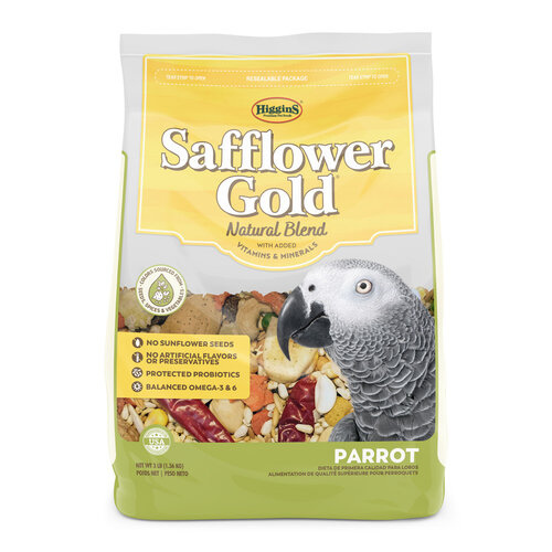 Higgins Premium Pet Foods PA25131 Safflower Gold Parrot Food 25-lbs