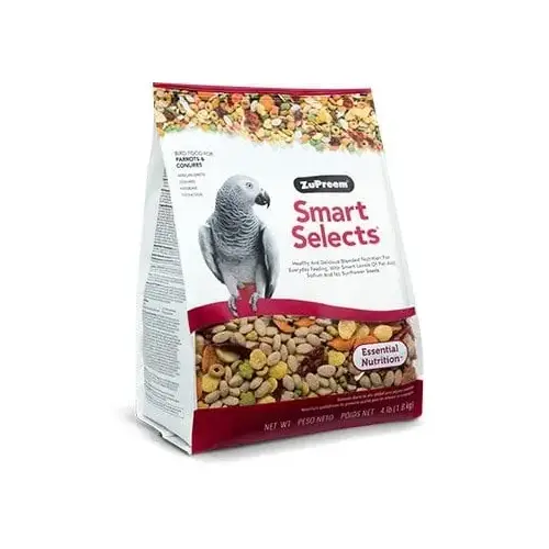 ZuPreem Smart Selects Parrots & Conures 4-lbs