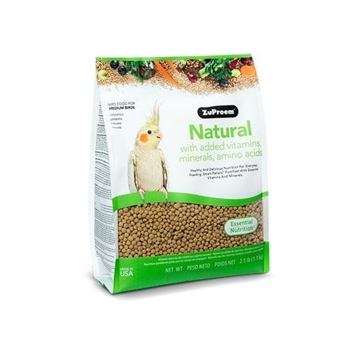 MANNA PRO PRODUCTS LLC 1008081 ZuPreem Natural Medium Birds 20-lbs