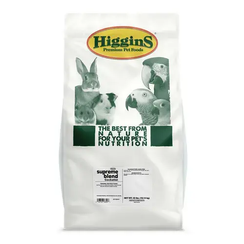 Higgins Premium Pet Foods CT50530 Supreme Cockatiel Food 50-lbs