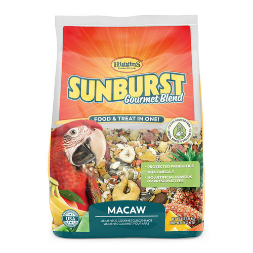 Higgins Premium Pet Foods MA30236 Sunburst Gourmet Blend Macaw 3-lbs