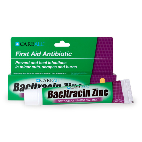 Care ALL Products BAC1 Bacitracin Zinc First Aid Anticbiotic Ointment 1-oz