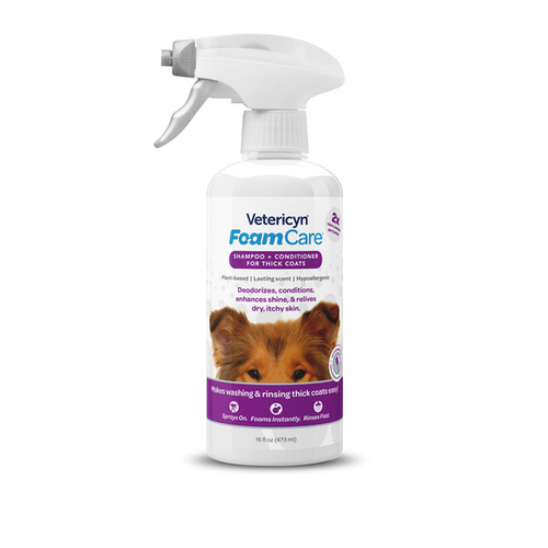 VETERICYN FOAMCARE SHAMPOO - HIGH DENSITY 16-OZ