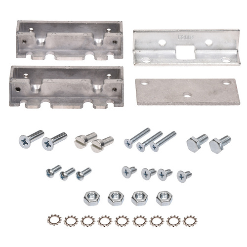 Mounting Clip Set for Offset Installation of Overhead Concealed Closer Door Closers for 'S' and 'A4' Applications