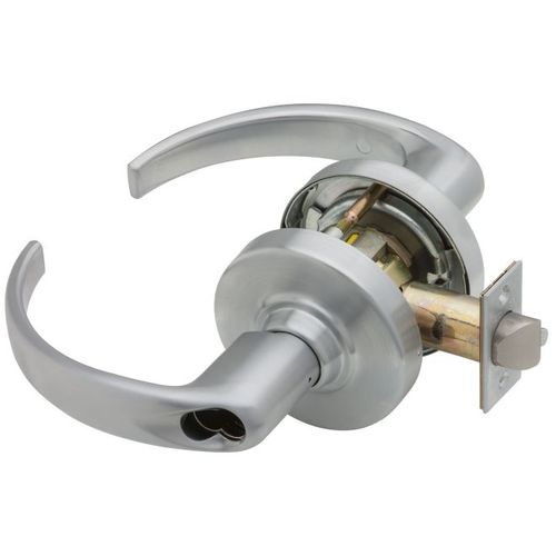 ND Series Vandlgard Corridor Small Format Less Core Sparta with 13-247 Latch 10-025 Strike Satin Chrome Finish