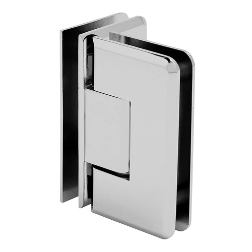 CRL C0L092CH Polished Chrome Cologne 092 Series 90 degree Glass-to-Glass Hinge