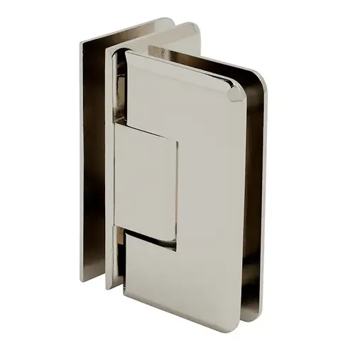 Polished Nickel Cologne 092 Series 90 degree Glass-to-Glass Hinge