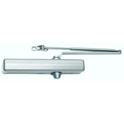 Parallel Arm Adjustable Surface Mounted Regular Door Closer with Thru Bolts and Designer Series Cover Aluminum Finish