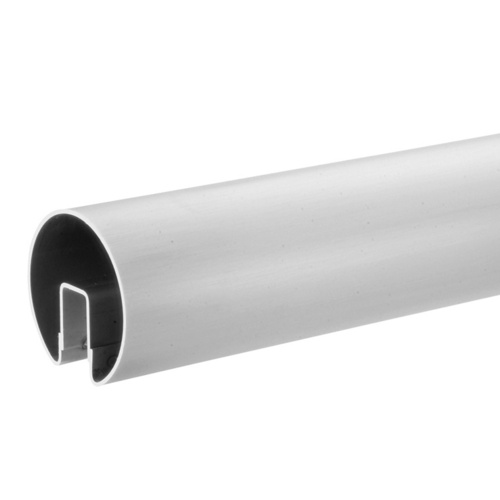 CRL GR307BS 304 Grade Brushed Stainless 3" Premium Cap Rail for 3/4" Glass - 120"