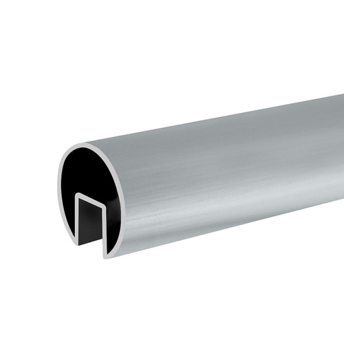 Mill 3" Extruded Cap Rail for 3/4" Glass - 240"