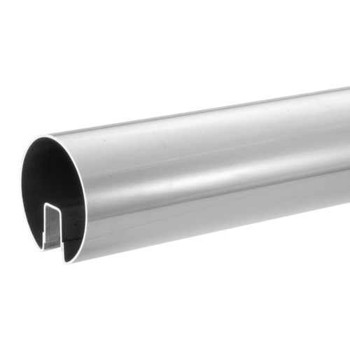 Polished Stainless 3-1/2" Premium Cap Rail for 1/2" Glass - 120"