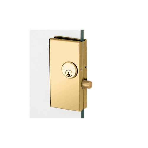 Polished Brass 2-3/4" x 5-5/8" Deadthrow Low Profile Center Lock