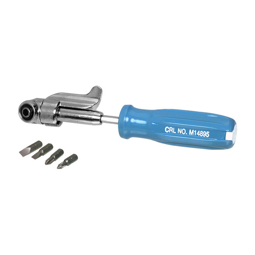 Offset Hex Bit Driver with Four Screwdriver Tips