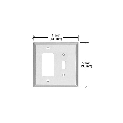 Chrome Designer/Toggle Metal Mirror Plate