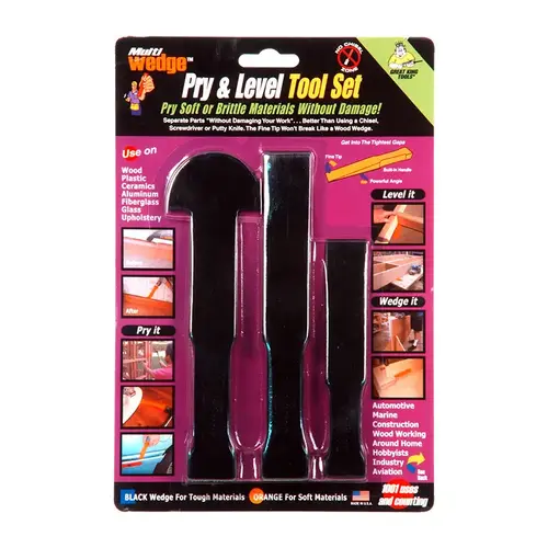 CRL MW3100 Multi-Wedge Pry and Level for Tough Materials Black