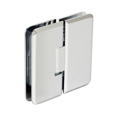 Polished Chrome Petite 180 Series 180 Degree Glass-to-Glass Hinge