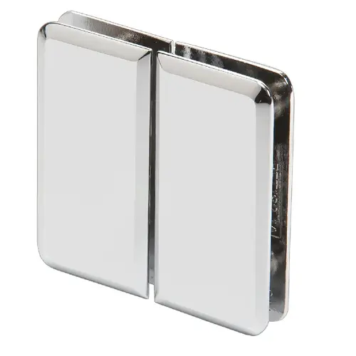 Polished Chrome Petite 182 Series 180 Degree Glass-to-Glass Hinge Swings In Only
