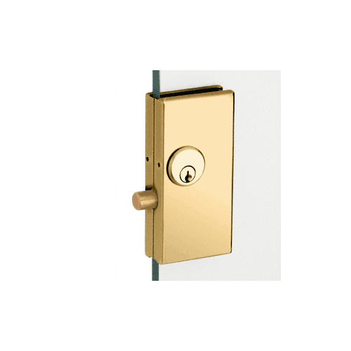 Polished Brass Right Hand 2-3/4" x 5-5/8" Deadthrow Low Profile Center Lock
