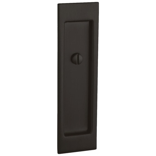 Large Santa Monica Trim with Emergency Release Sliding Door Lock Oil Rubbed Bronze Finish