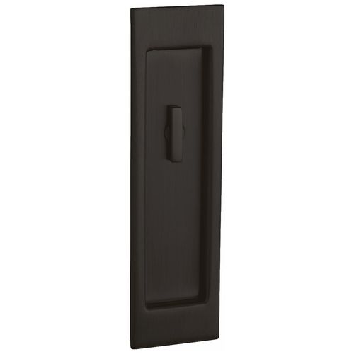 Large Santa Monica Trim Cut for Turn Sliding Door Lock Oil Rubbed Bronze Finish