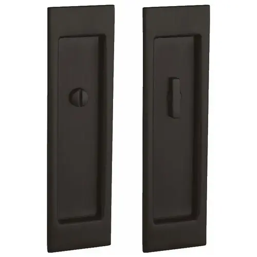 Large Santa Monica Privacy Set 2-1/2" Backset Sliding Door Lock Oil Rubbed Bronze Finish