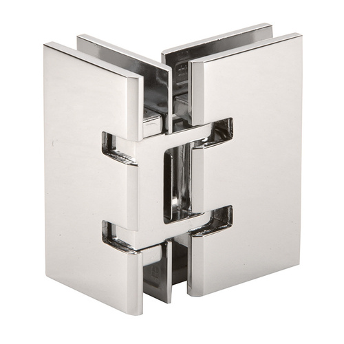 CRL SDH090PN Polished Nickel Concord 090 Series 90 Degree Glass-to-Glass Hinge