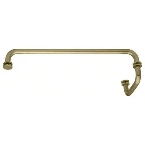 CRL SDP6TB24BBRZ Brushed Bronze 24" Towel Bar With 6" Pull Handle Combination Set
