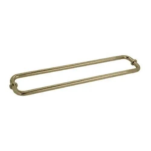 CRL SDTB24X24BBRZ Brushed Bronze 24" Back-to-Back Towel Bars for Glass