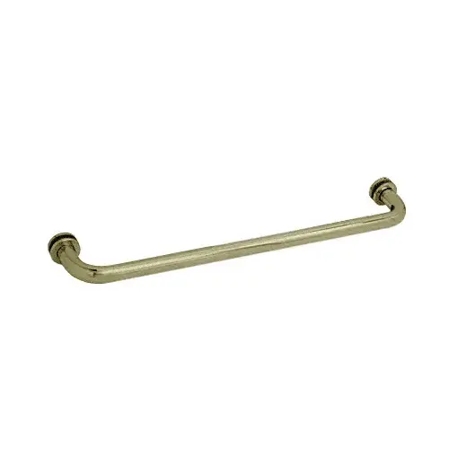 CRL SDTBS24BBRZ Brushed Bronze 24" Single-Sided Towel Bar for Glass