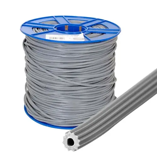 .190" Gray Serrated Screen Retainer Spline Bulk 15 Pound Roll