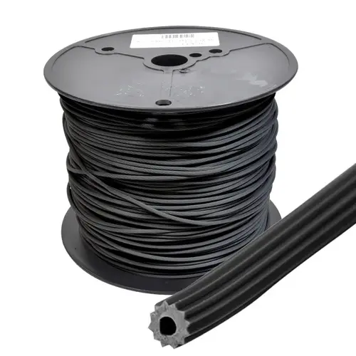 .140" Black Serrated Screen Retainer Spline Bulk 15 Pound Roll
