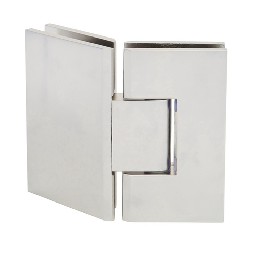 Satin Nickel Vienna 045 Series 135 Degree Glass-to-Glass Hinge