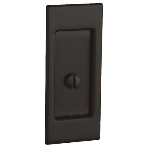 Small Santa Monica Trim with Emergency Release Sliding Door Lock Oil Rubbed Bronze Finish