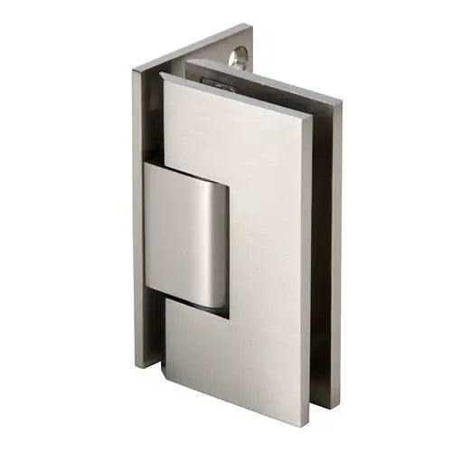 CRL V1E344BN Brushed Nickel Vienna Adjustable Wall Mount Offset Back Plate Hinge