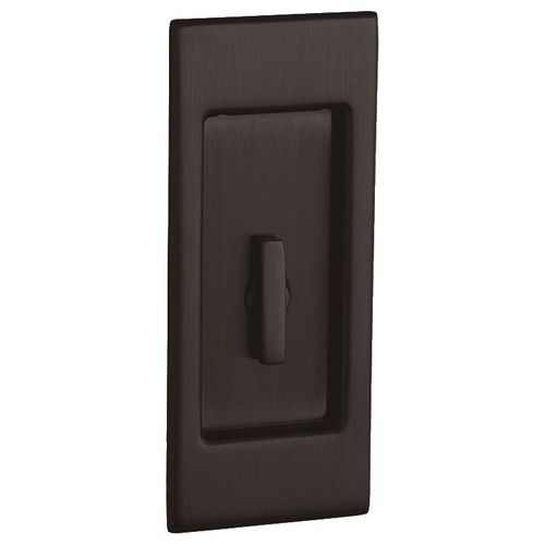 Small Santa Monica Trim Cut for Turn Sliding Door Lock Venetian Bronze Finish