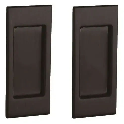 Small Santa Monica Passage Set 2-1/2" Backset Sliding Door Lock Venetian Bronze Finish