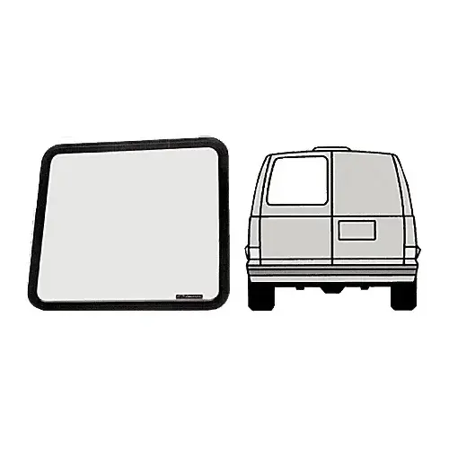 CRL VW40391L Fixed Window - Left Rear Door 1997+ Chevy/GMC Vans 23-1/8" x 20-1/16"