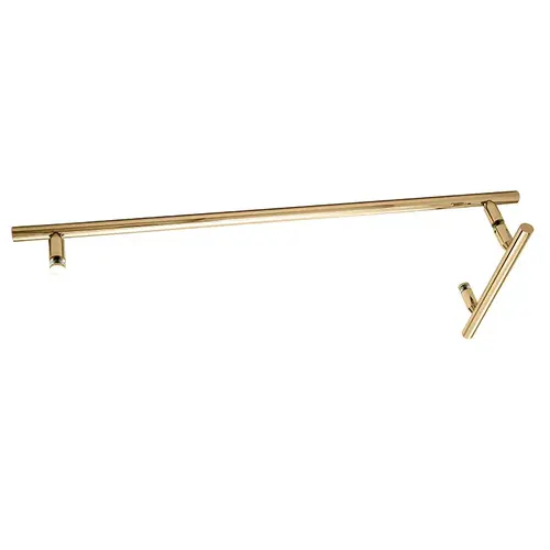 CRL LTB6X24BR Brass 6" x 24" LTB Combo Ladder Style Pull and Towel Bar