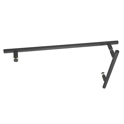 Matte Black 8" x 18" LTB Combo Ladder Style Pull and Towel Bar