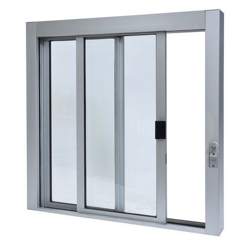 CRL SCDW36360XGA Satin Anodized Standard Size Self-Closing Deluxe Service Window Glazed with Half-Track