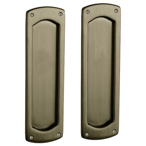 Palo Alto Passage Set 2-1/2" Backset Sliding Door Lock Antique Brass Finish