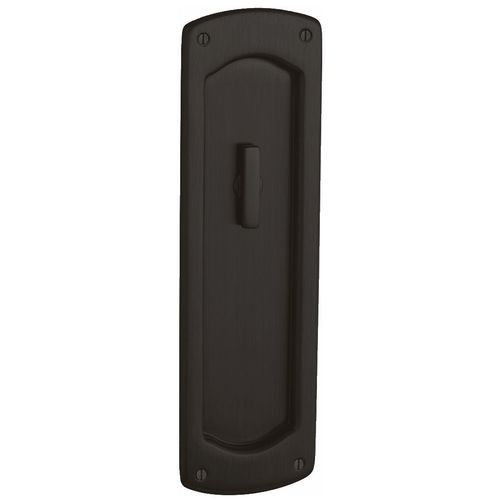 Palo Alto Trim Cut for Turn Sliding Door Lock Oil Rubbed Bronze Finish